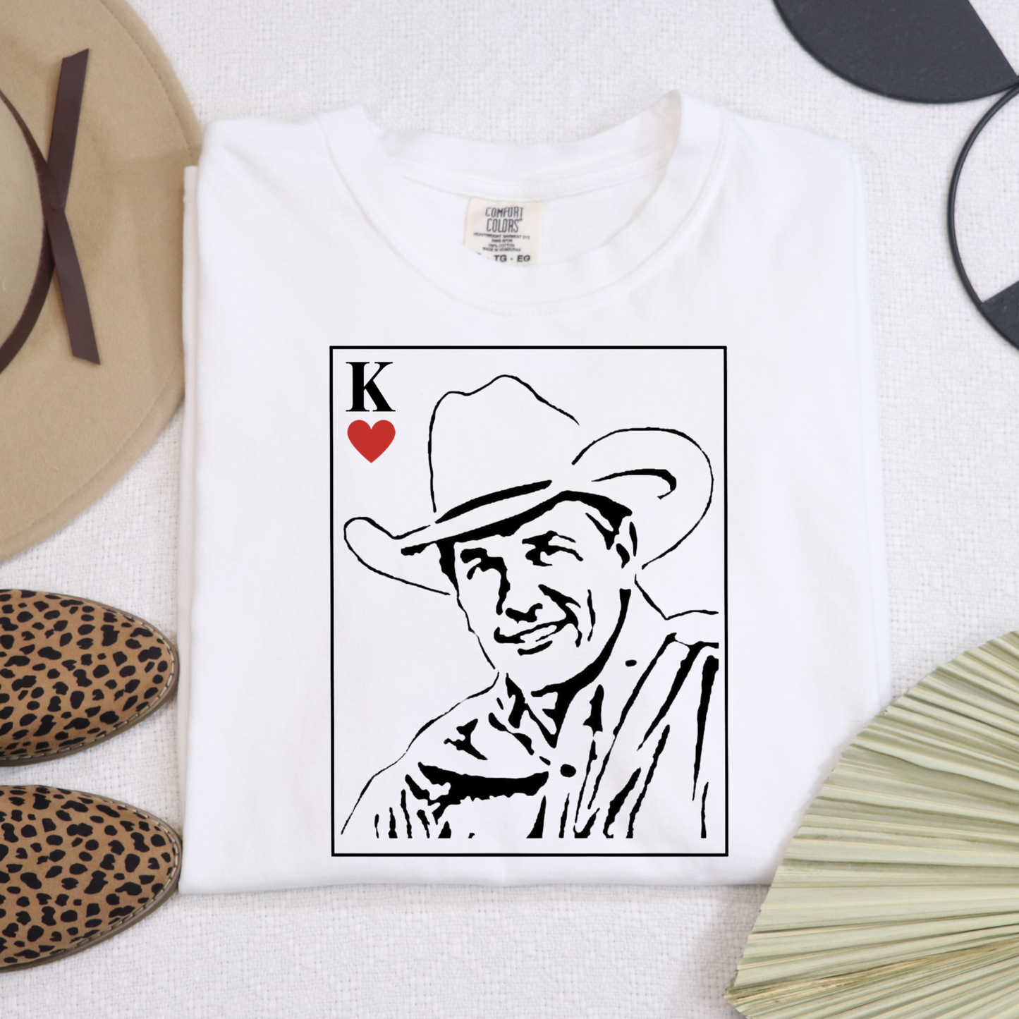 King of Heart George Strait Full Color DTF Transfer