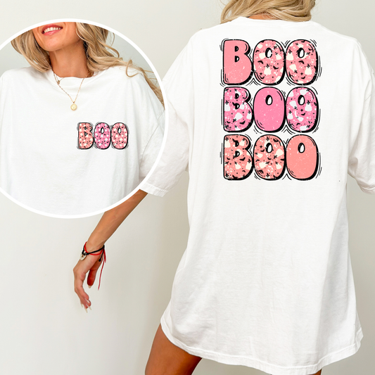 Boo (Stacked - Pink) Full Color DTF Transfer