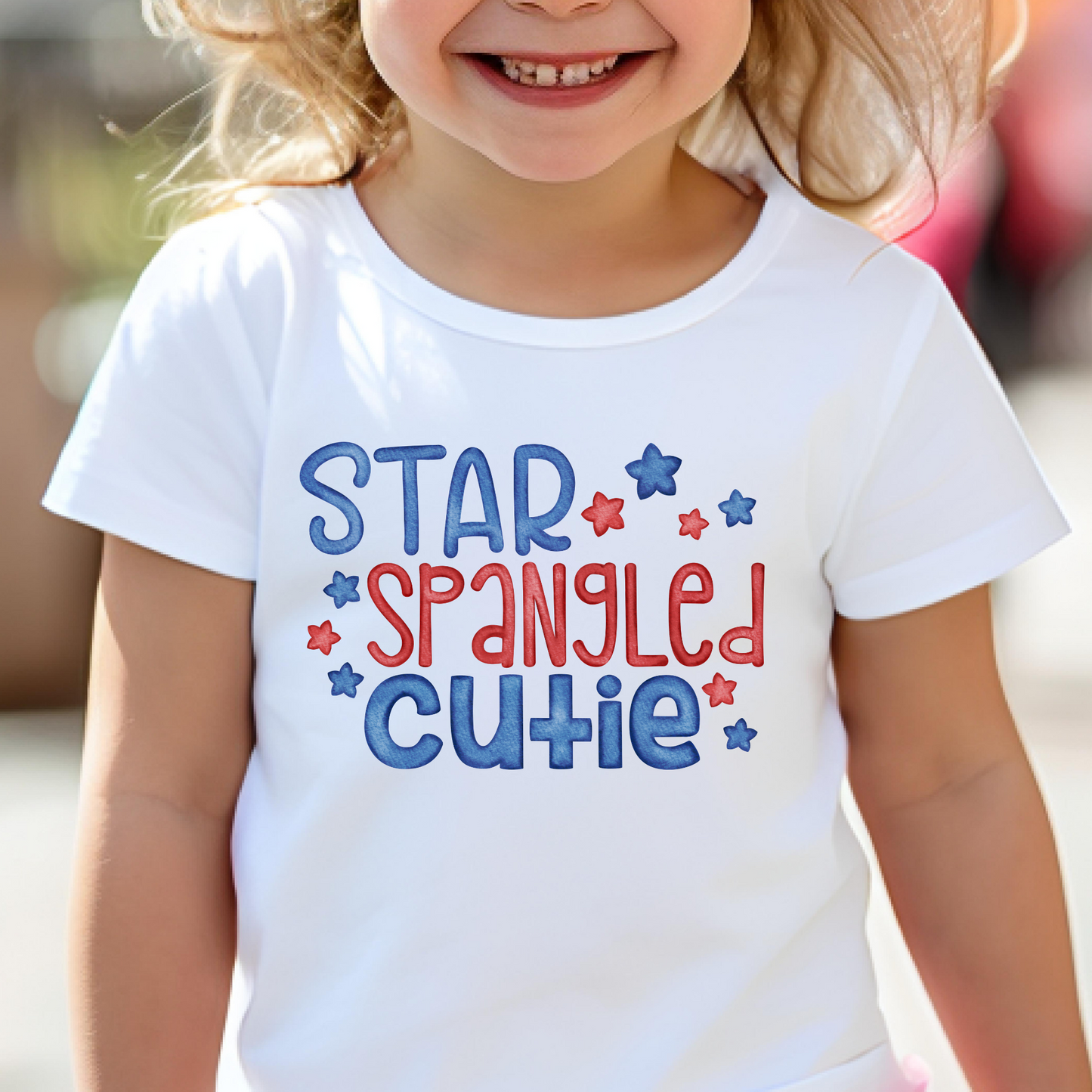 Star Spangled Cutie Full Color DTF Transfer