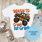 Monster Truck Ready To Crush Grade (MULTI GRADE OPTIONS) Checkered Back To School Full Color DTF Transfers