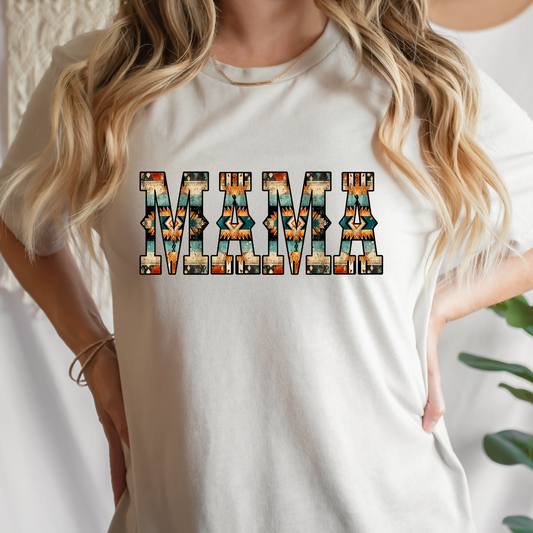 Mama (Western Serape) Full Color DTF Transfer
