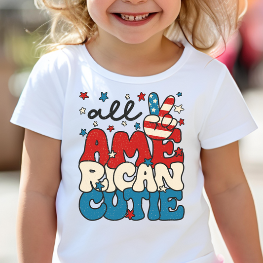 All American Cutie Full Color DTF Transfer