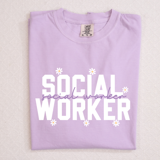 Social Worker Full Color DTF Transfer