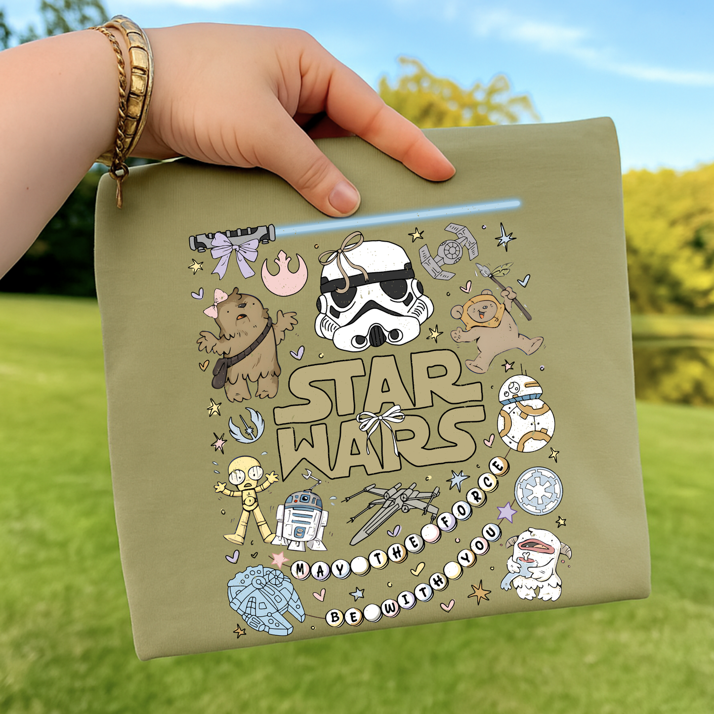 May The 4th Be With You Collage Bracelet Full Color DTF Transfer