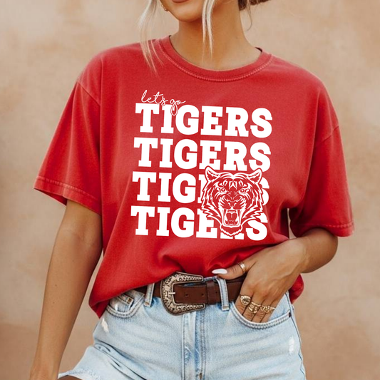 Let's Go Tigers Full Color DTF Transfer