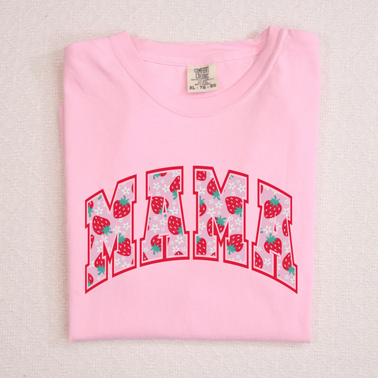 Strawberry Mama Full Color DTF Transfer