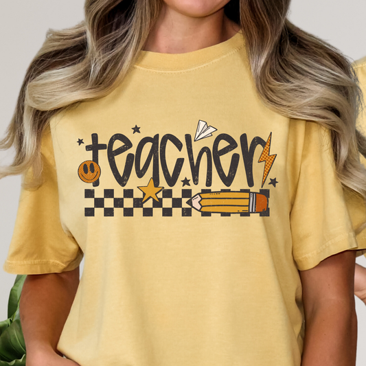 Teacher (Retro) Full Color DTF Transfer