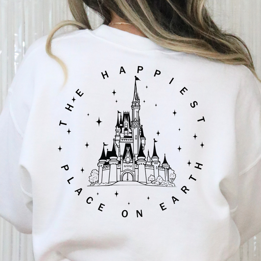 The Happiest Place On Earth (Disney Castle) Full Color DTF Transfer