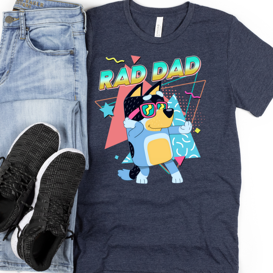 Rad Dad Bluey Full Color DTF Transfer