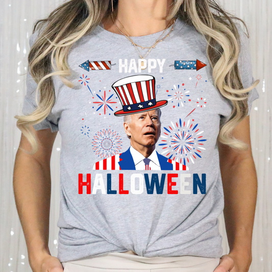 Happy Halloween Joe Biden 4th Of July Full Color DTF Transfer