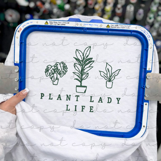 Plant Lady Life Embroidered Sweatshirt/T-Shirt