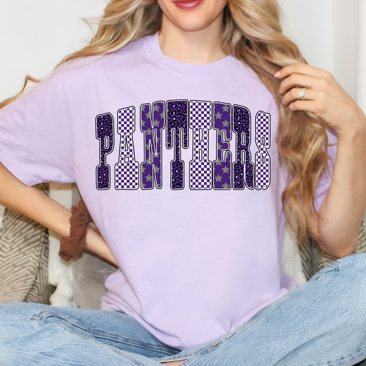 Panthers (Purple) Full Color DTF Transfer