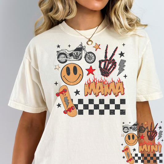 Mama - Mini Rocker Icons Full Color DTF Transfer