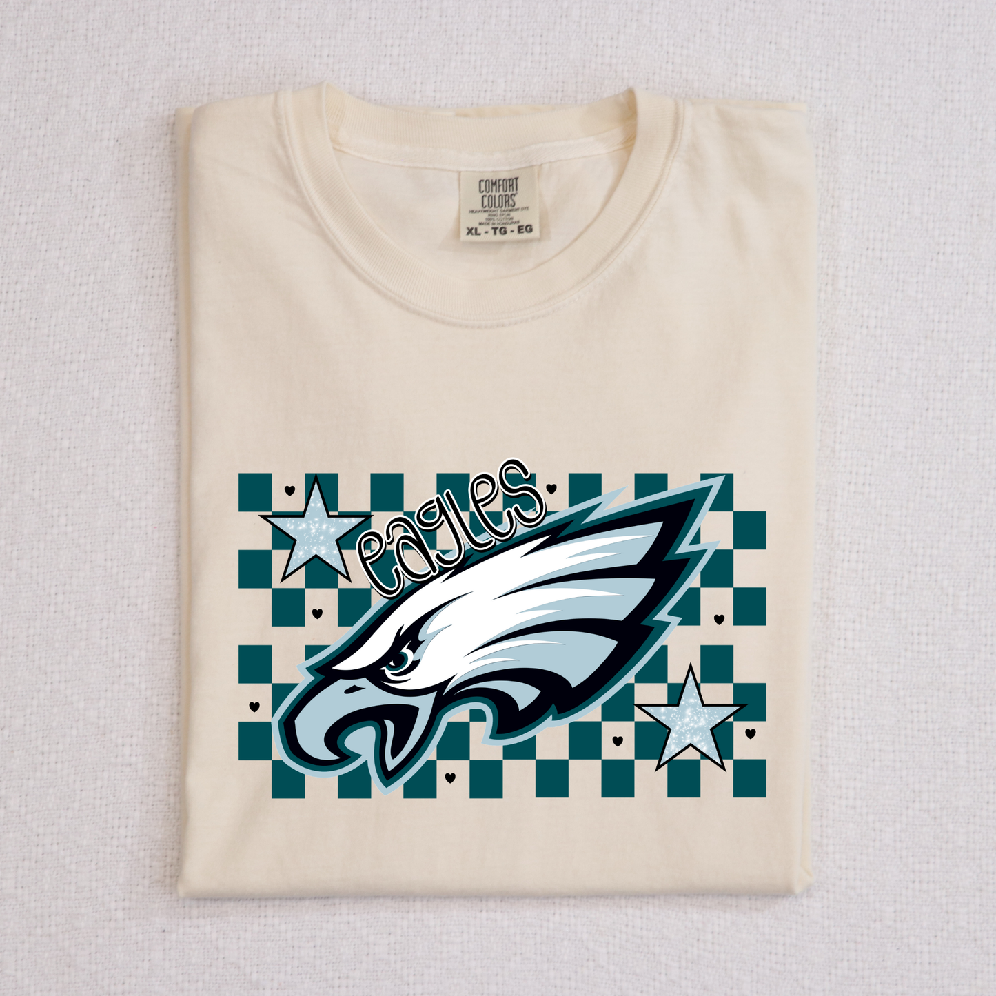 Eagles Checkered Full Color DTF Transfer