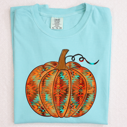 Serape Pumpkin Full Color DTF Transfer