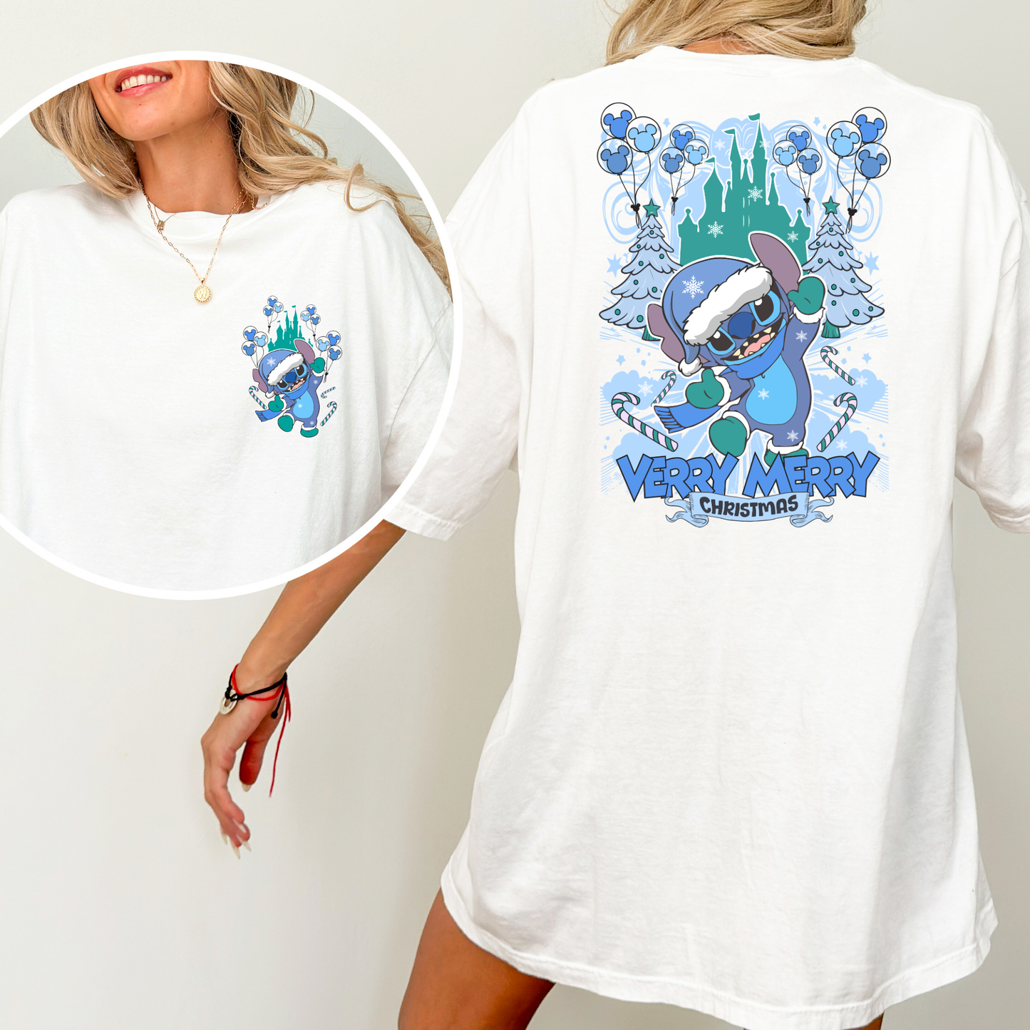 Verry Merry Christmas Stitch Full Color DTF Transfer