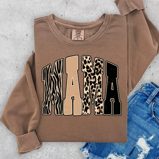 Mama (Leopard, Zebra) Full Color DTF Transfer
