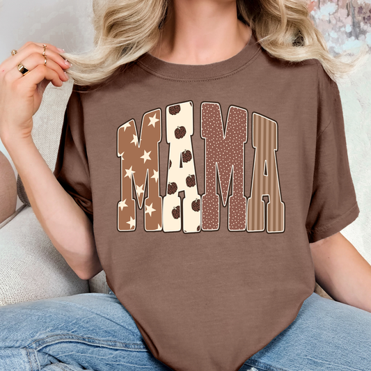 Mama (Brown Tone, Leopard Pumpkin) Full Color DTF Transfer