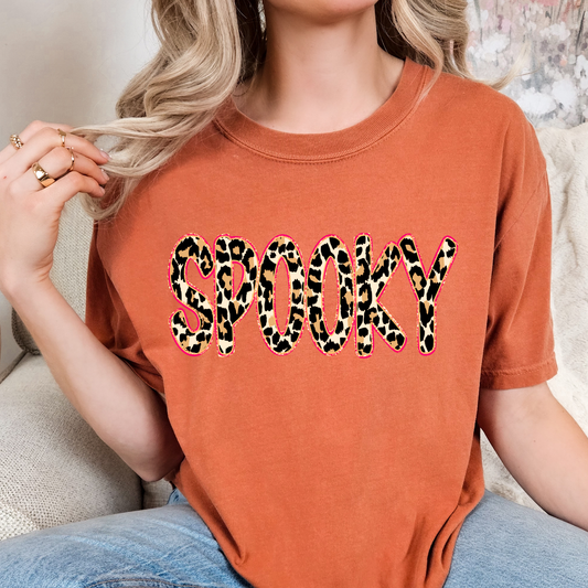 Spooky Leopard Full Color DTF Transfer