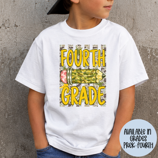 Camo Pencil Grade (MULTI GRADE OPTIONS) Full Color DTF Transfer