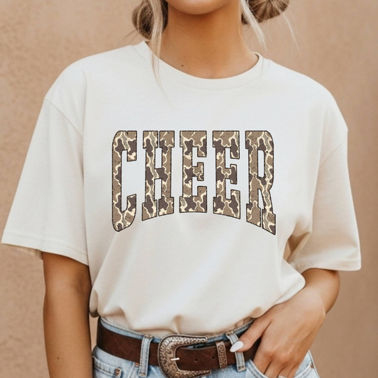 Camo Cheer (Varsity) Full Color DTF Transfer
