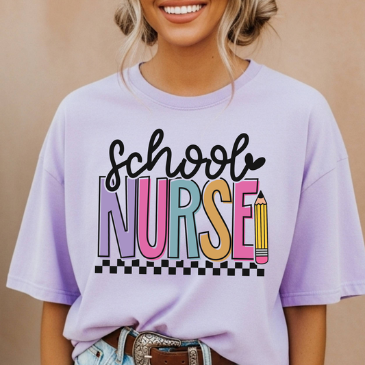 School Nurse Full Color DTF Transfer