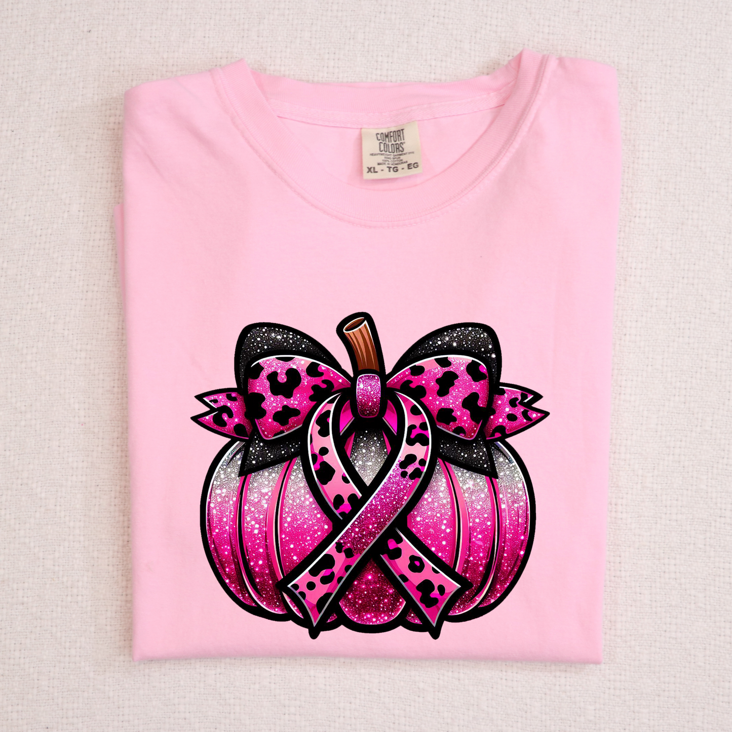 Breast Cancer Pumpkin Full Color DTF Transfer