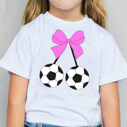 Soccer Cherries Full Color DTF Transfer