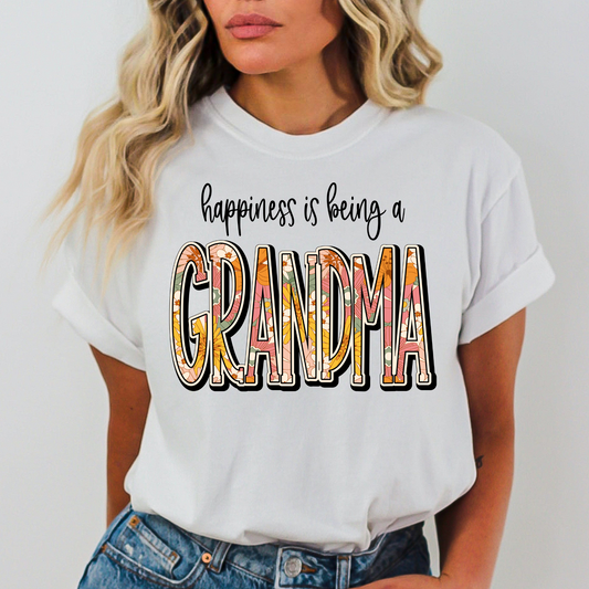 Happiness Is Being A Grandma Full Color DTF Transfer