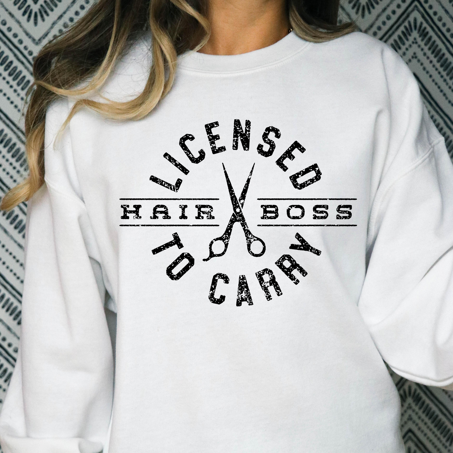 Licensed To Carry Hair Stylist Full Color DTF Transfers