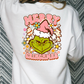 Merry Grinchmas (Pink) Full Color DTF Transfer