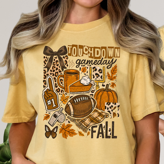 Fall and Football Collage Full Color DTF Transfer