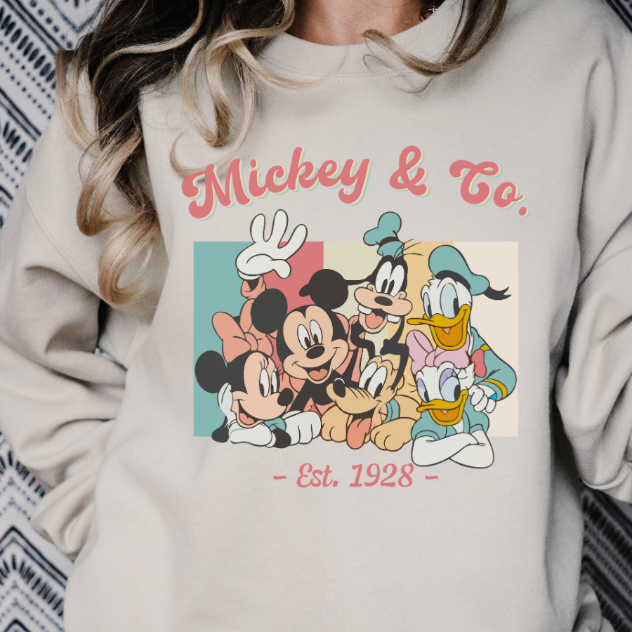 Mouse & Co Est 1928 Retro Full Color DTF Transfer