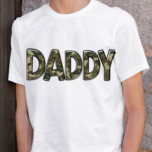 Daddy Camo (Matching Daddy's Buddy)Full Color DTF Transfer