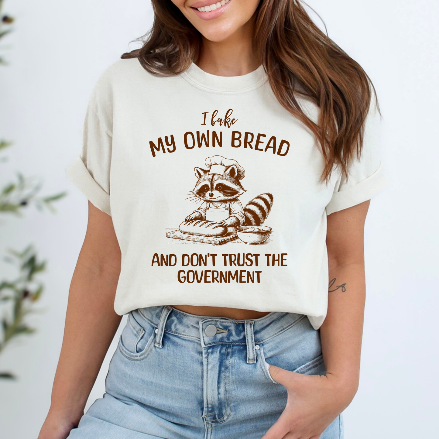 I Make My Own Bread and Don't Trust The Government Full Color DTF Transfer