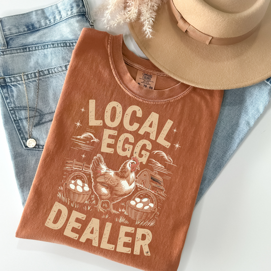 Local Egg Dealer Full Color DTF Transfer