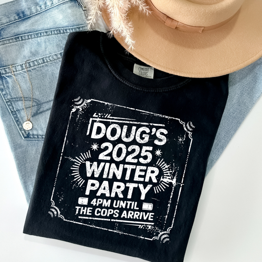 Doug's 2025 Winter Party Full Color DTF Transfer