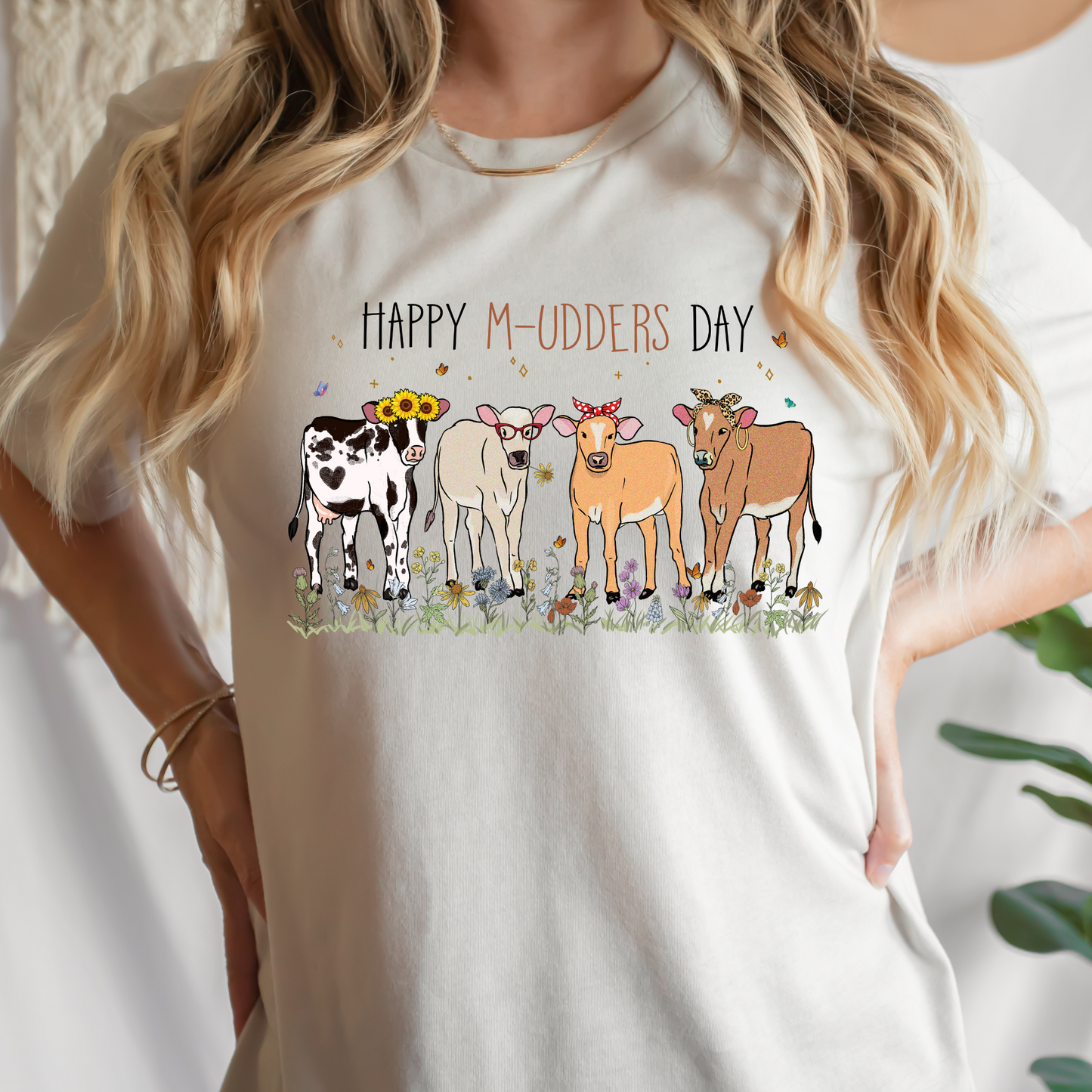 Happy Mudders Day (Mothers Day Cows) Full Color DTF Transfer