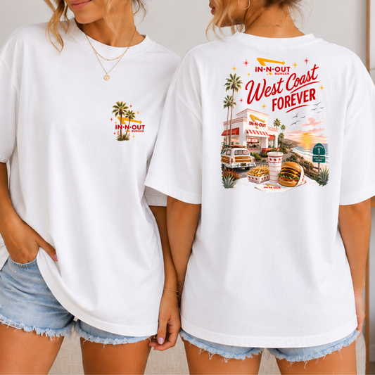 In-N-Out West Coast Forever Full Color DTF Transfer