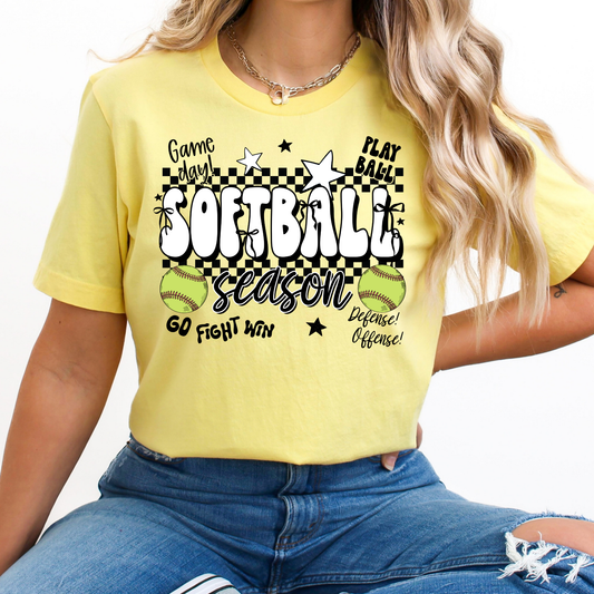 Softball Seasons Full Color DTF Transfer
