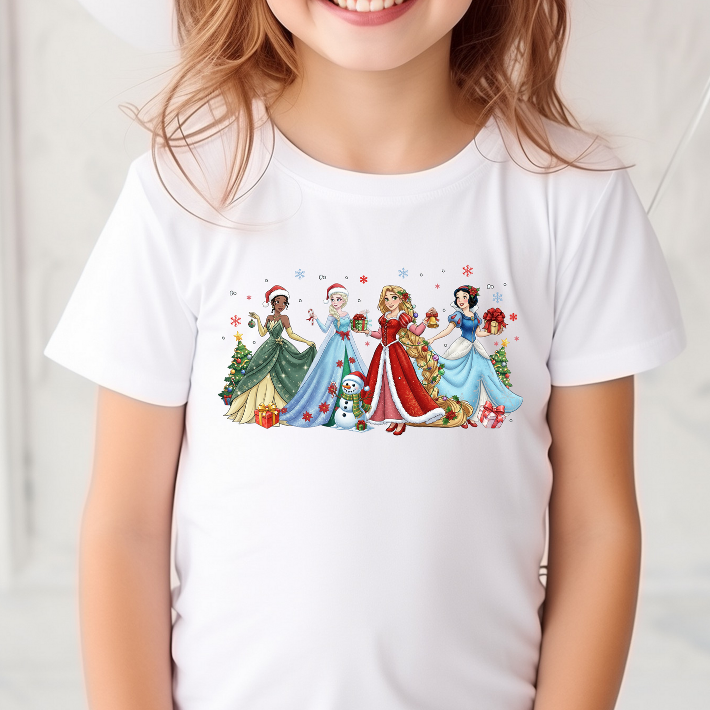 Christmas Princesses Full Color DTF Transfer