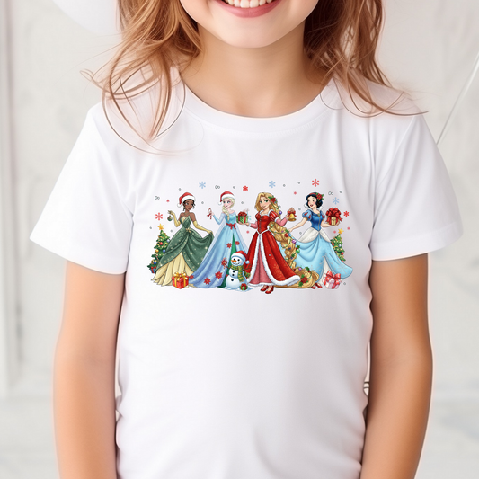 Christmas Princesses Full Color DTF Transfer