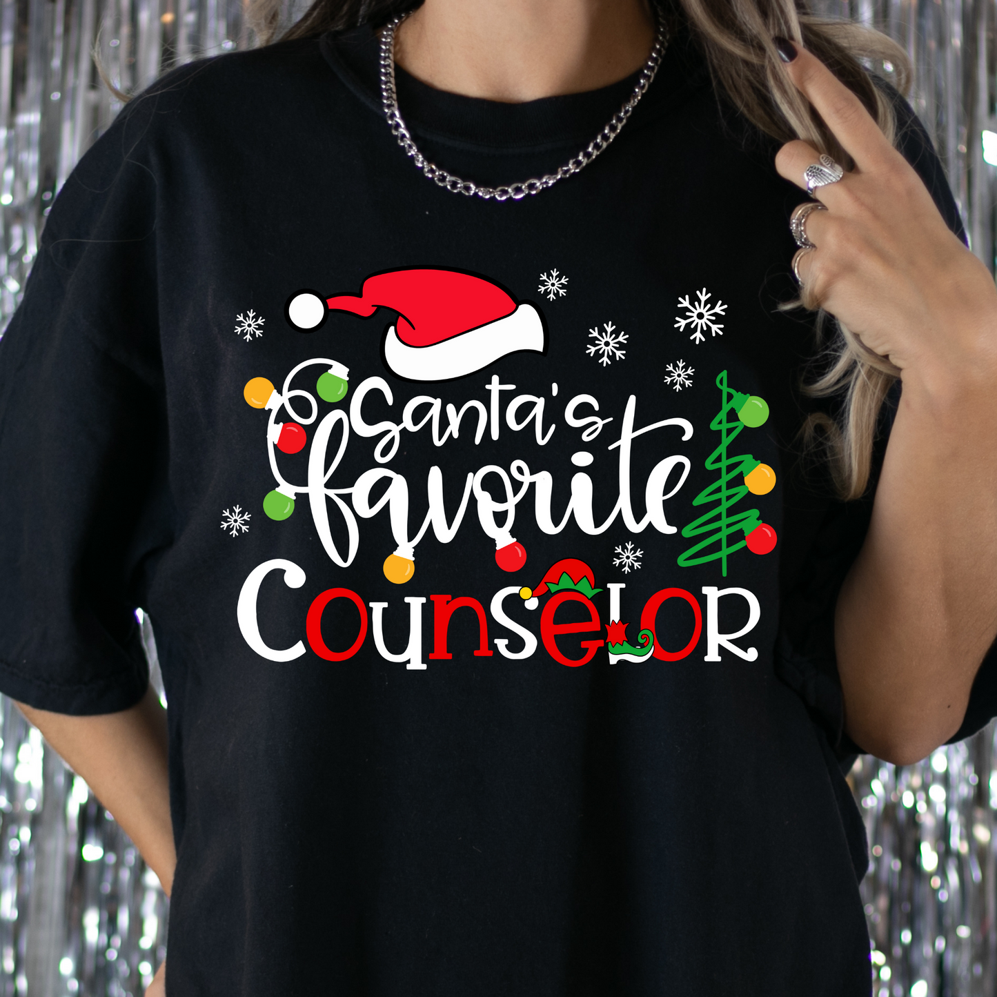 Santa's Favorite Counselor Full Color DTF Transfer