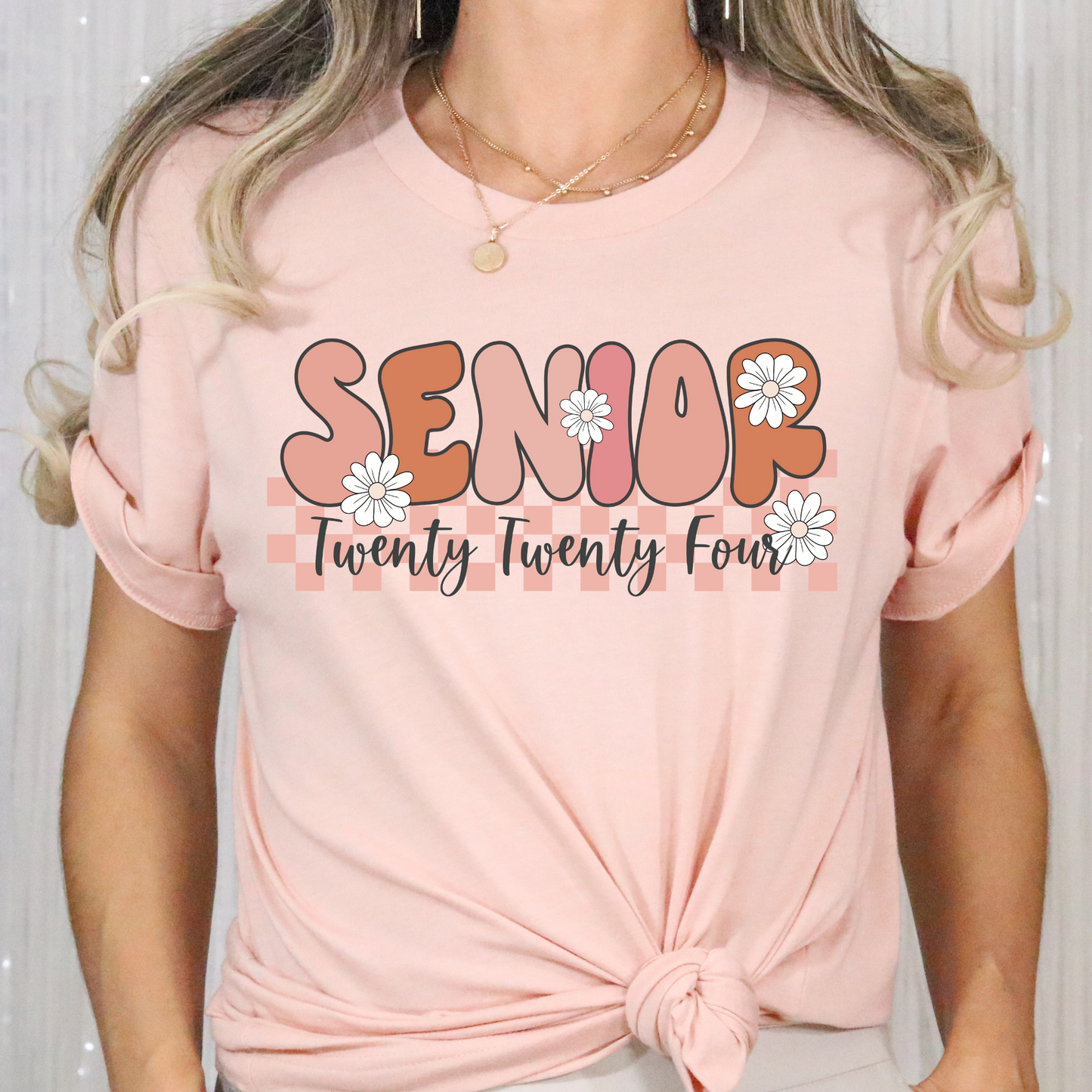 Senior 2024 Retro Floral Full Color DTF Transfer