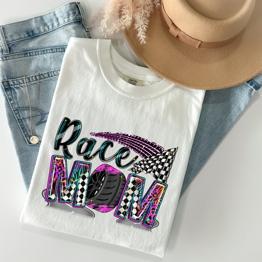 Race Mom Full Color DTF Transfer