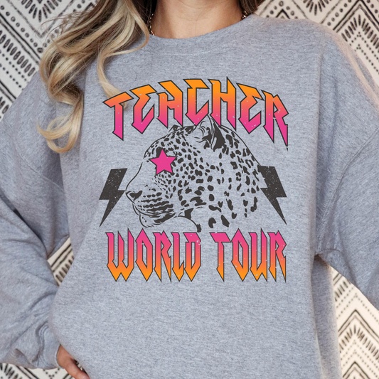 Teacher World Tour Full Color DTF Transfer