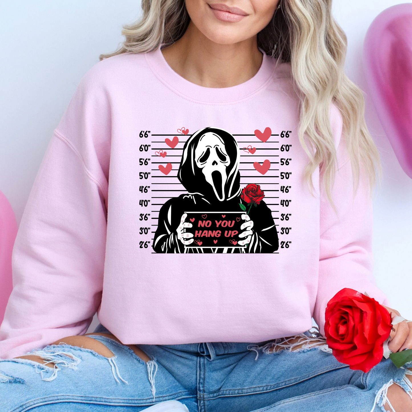 Scream Valentines Mug Shot Full Color DTF Transfer