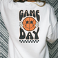 Game Day Basketball (Checkered Background) Full Color DTF Transfer