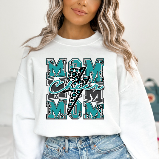 Cheer Mom (Teal)Full Color DTF Transfer