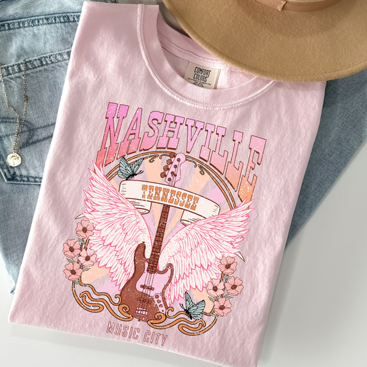 Nashville Music City Full Color DTF Transfer